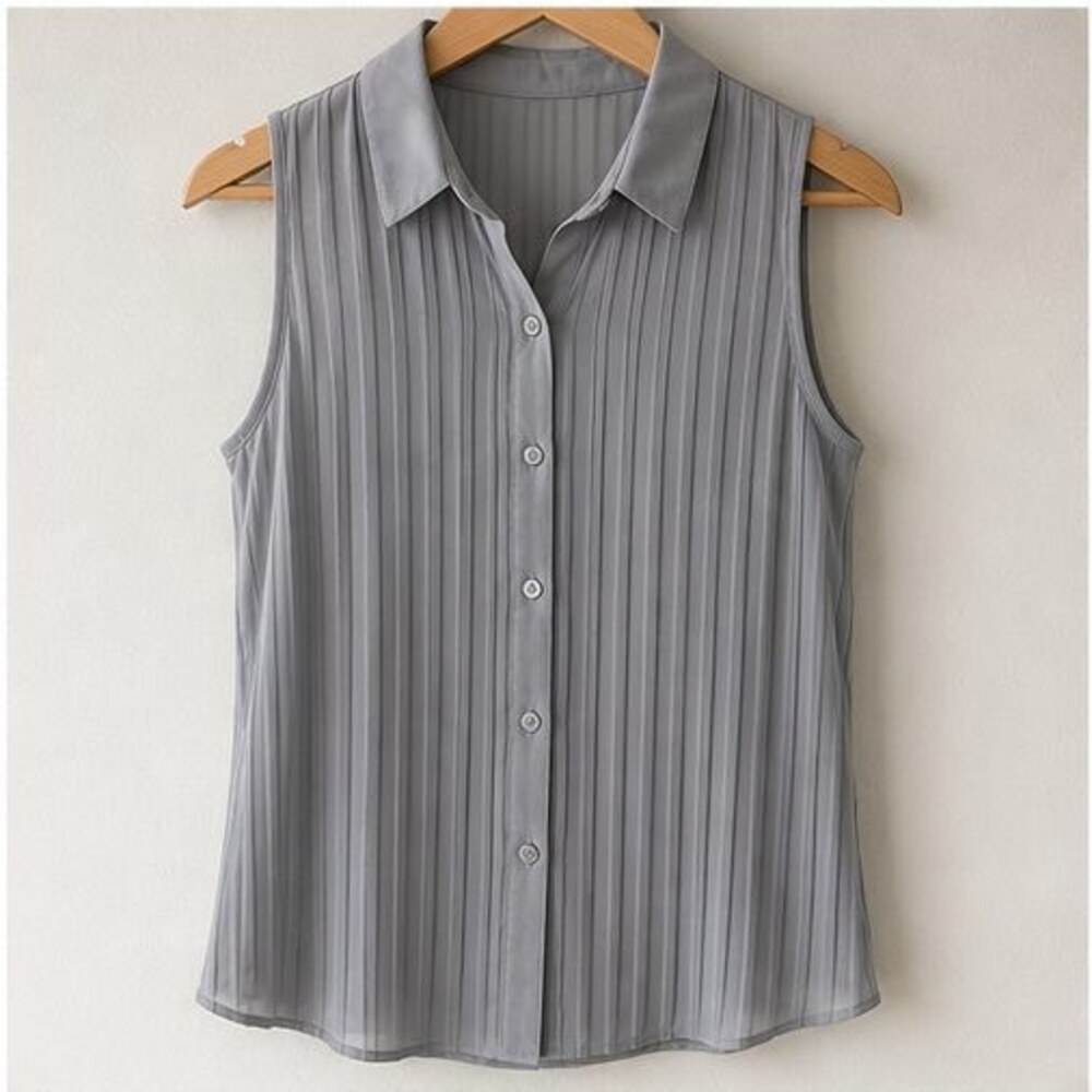 Gray Peplum Top